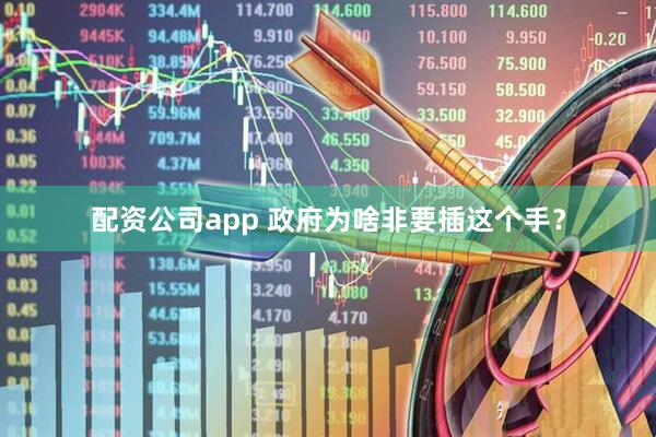 配资公司app 政府为啥非要插这个手？